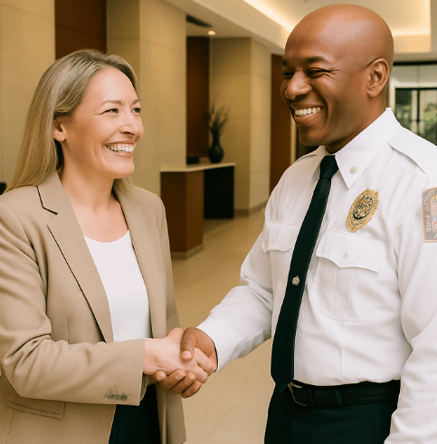 fire watch supervisor meeting with property manager in washington dc