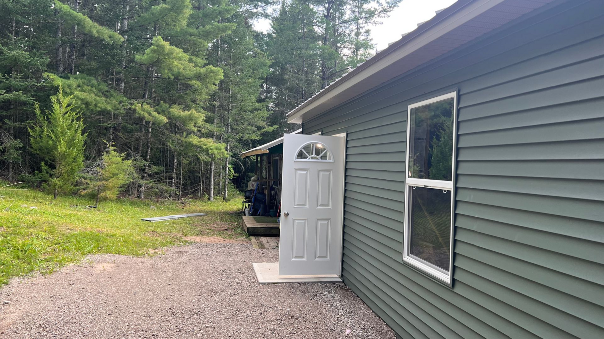 Siding, window, and door installation on a single story home in Gaylord, MI