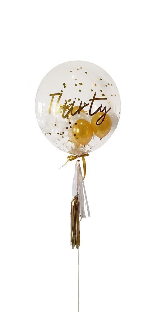 Clear balloon with 