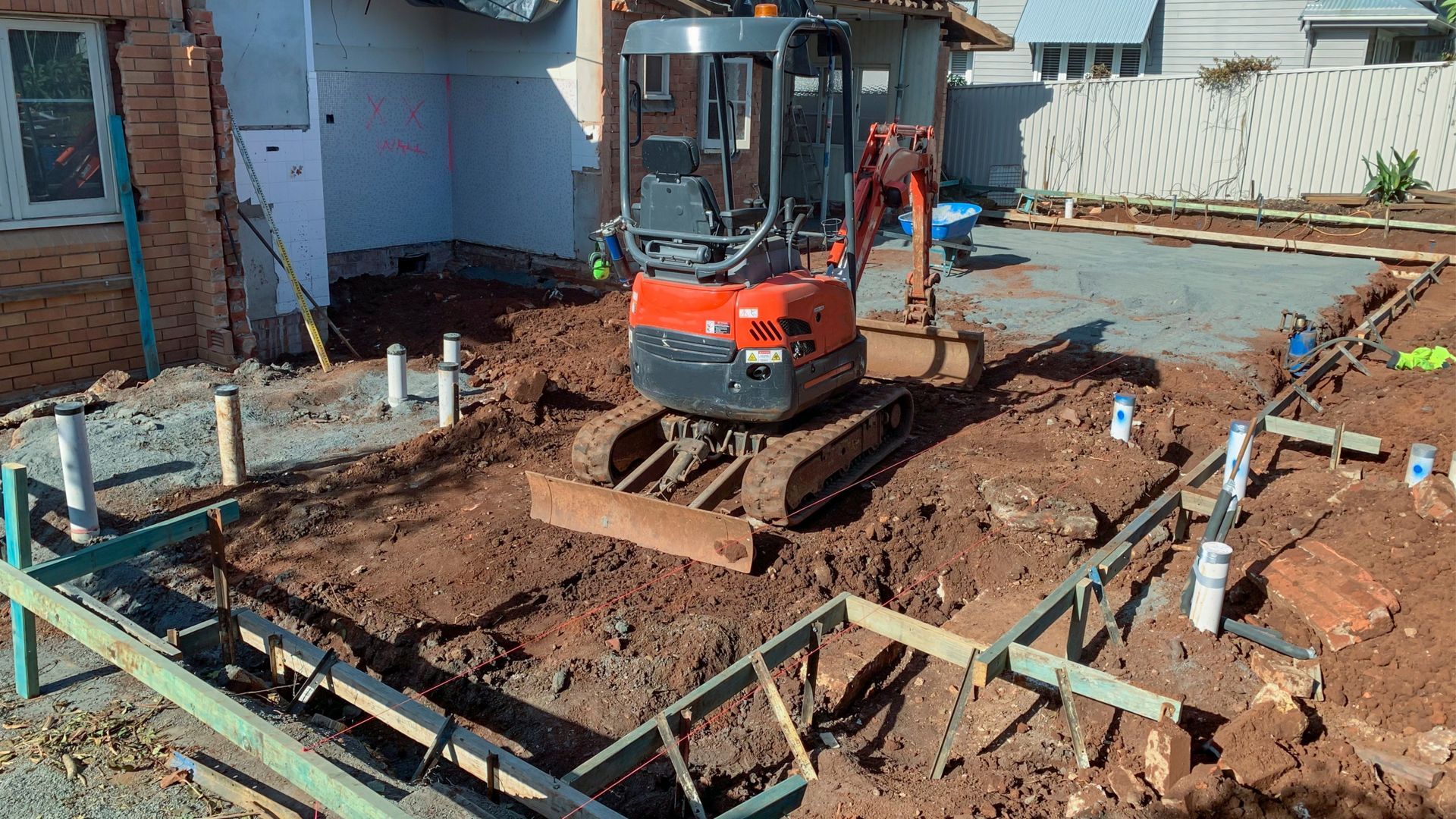 Garage foundations in Manchester with Concrete from PureMix who supply ready mixed concrete using volumetric concrete wagons