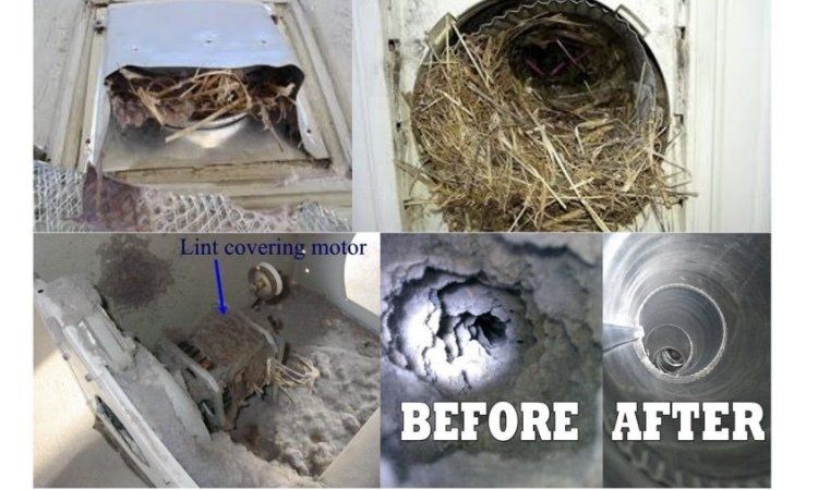 Dryer vent cleaning