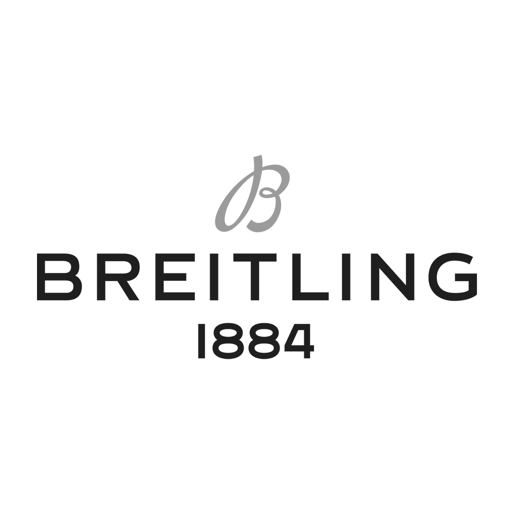 Breitling logo with the brand name, a stylized