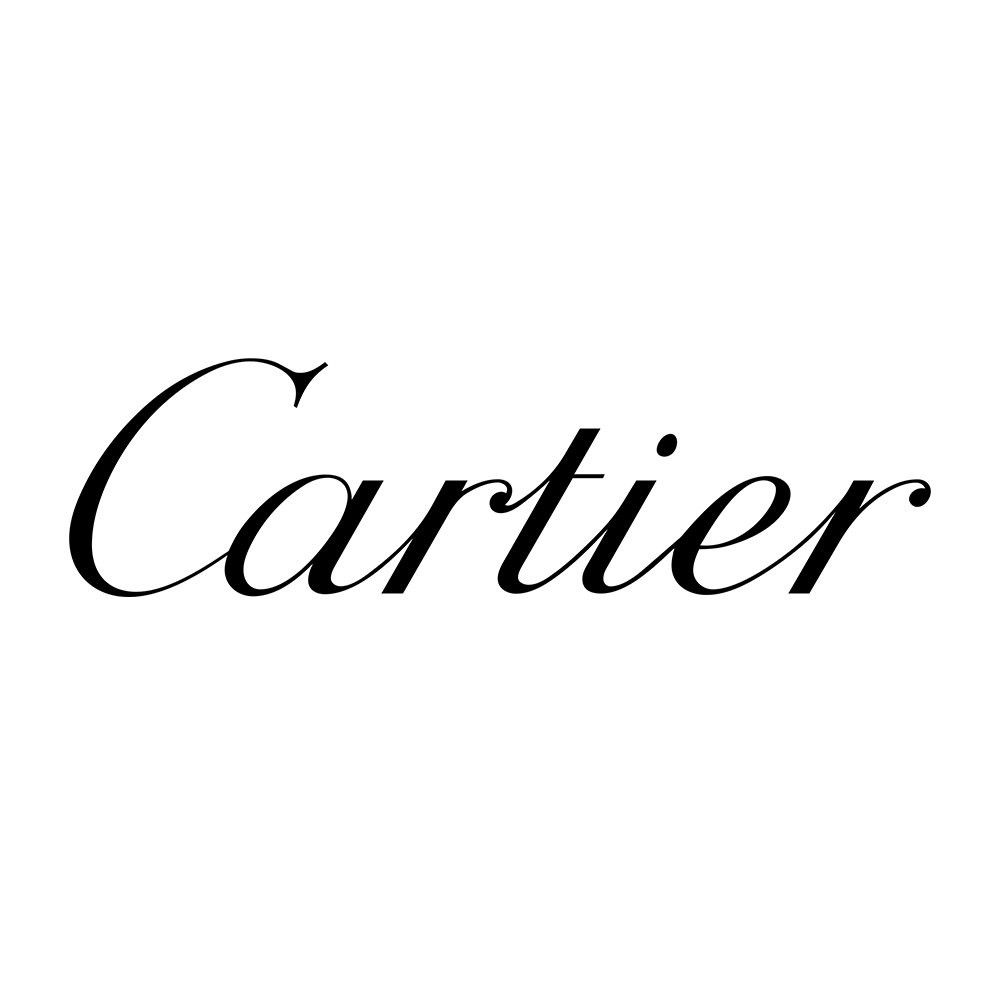 Cartier logo in elegant script, black text on white background.