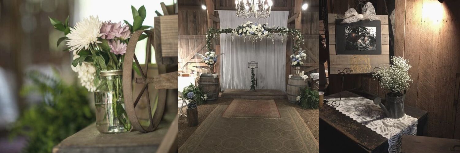 Rustic living room decor with flowers, candles, and a mantel display in soft neutral tones