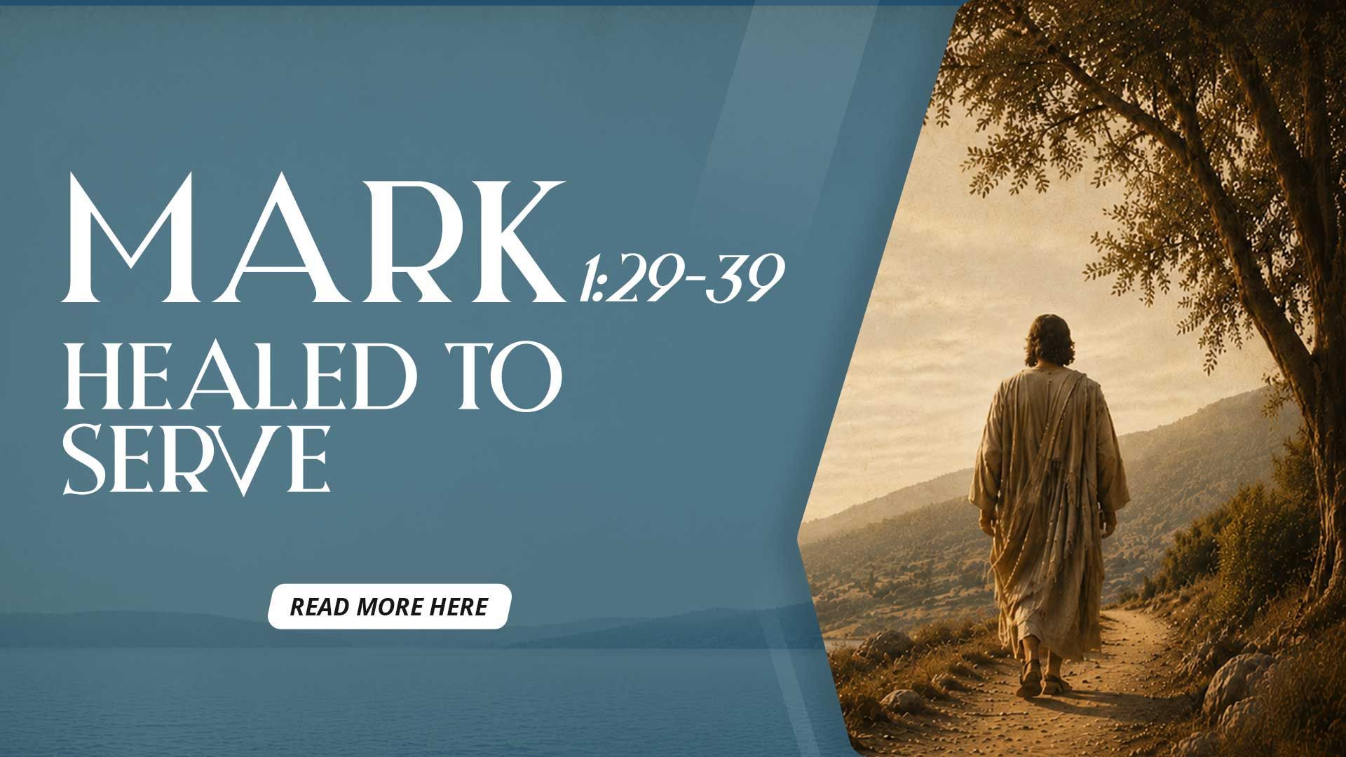 Jesus, Gospel of Mark, Healing