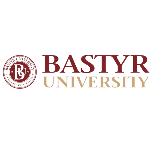 A logo for bastyr university is shown on a white background