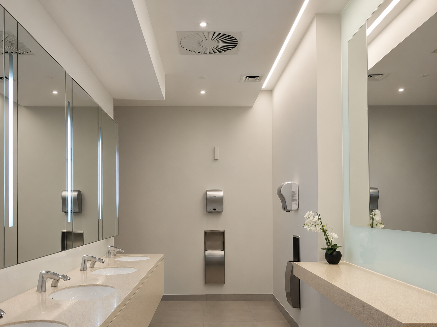 Restrooms, Break Rooms, and High-Touch Areas