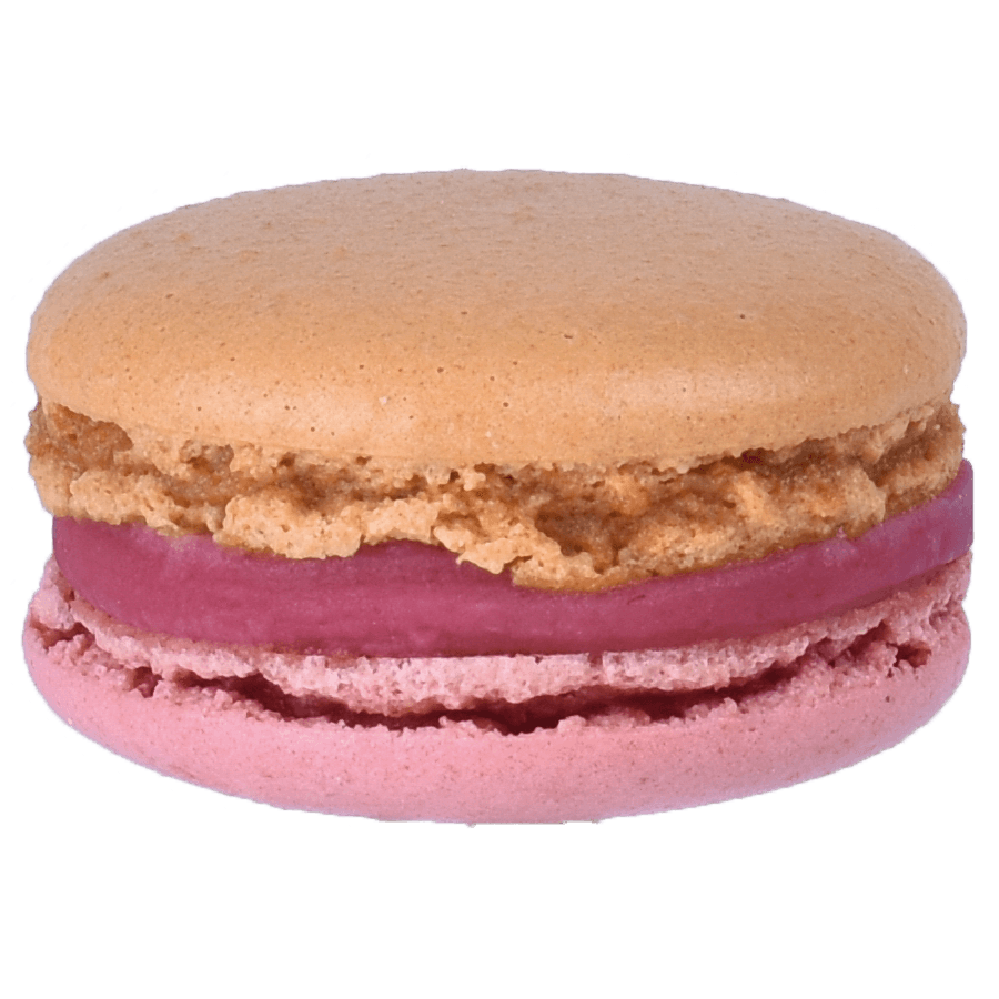 Image macaron champagne et framboise