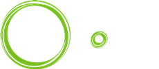 Green concentric circles logo.