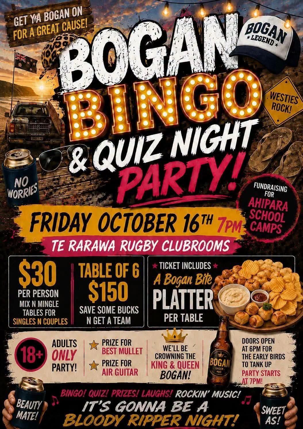 Bogan & Bingo Quiz Night