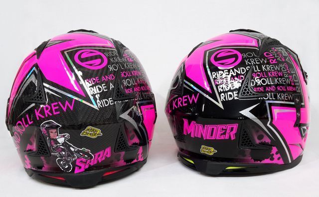 aerografia su casco