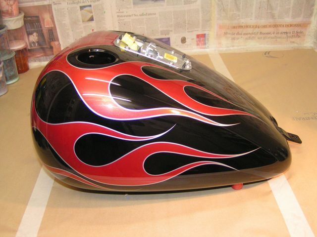 aerografia su moto