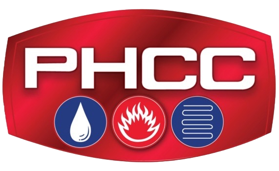 PHCC - Plumbing, Heating, Cooling Contractors certification badge