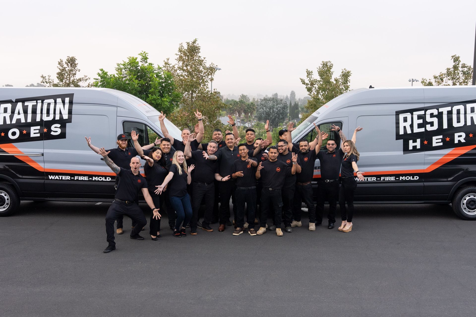 Restoration Heroes team assisting Orange County property owners with when smoke damage reaches your hvac system