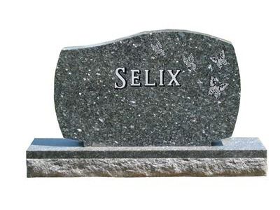 curved headstone