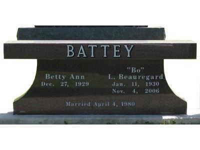 flat almost benchlike headstone