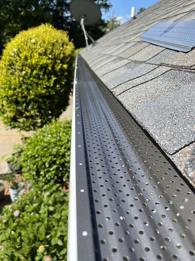 Black Gutter Guard Installed — Liberty, SC — Premier Seamless Gutters