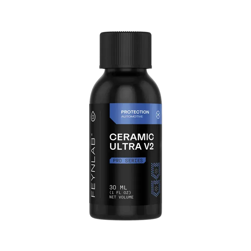 Black bottle of Feynlab Ceramic Ultra V2 car protection coating.