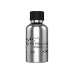 Silver FEINLAB Ceramic PLUS bottle with black cap.