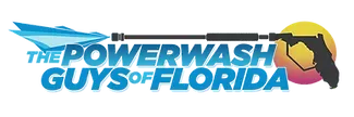 A logo for the powerwash guys of florida