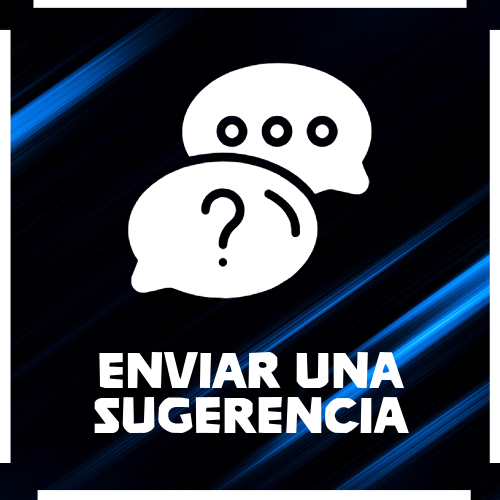 A speech bubble with a question mark on it and the words `` submit a tip ''.