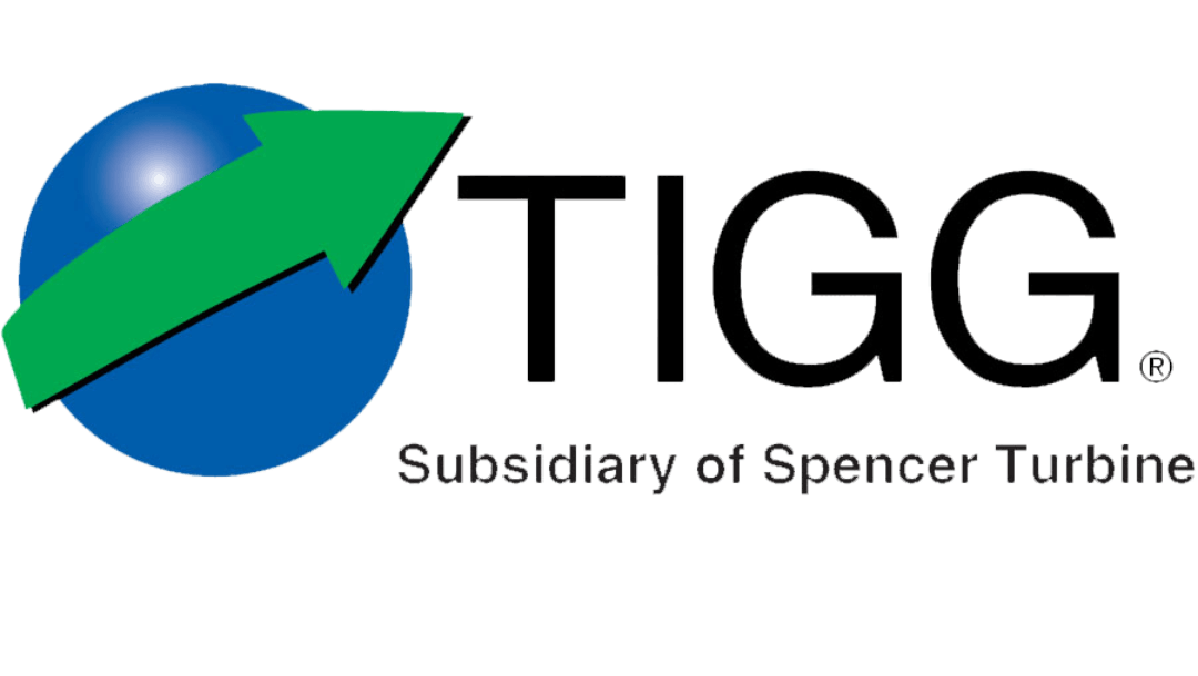 The logo for tigg subsidiary of spencer turbine