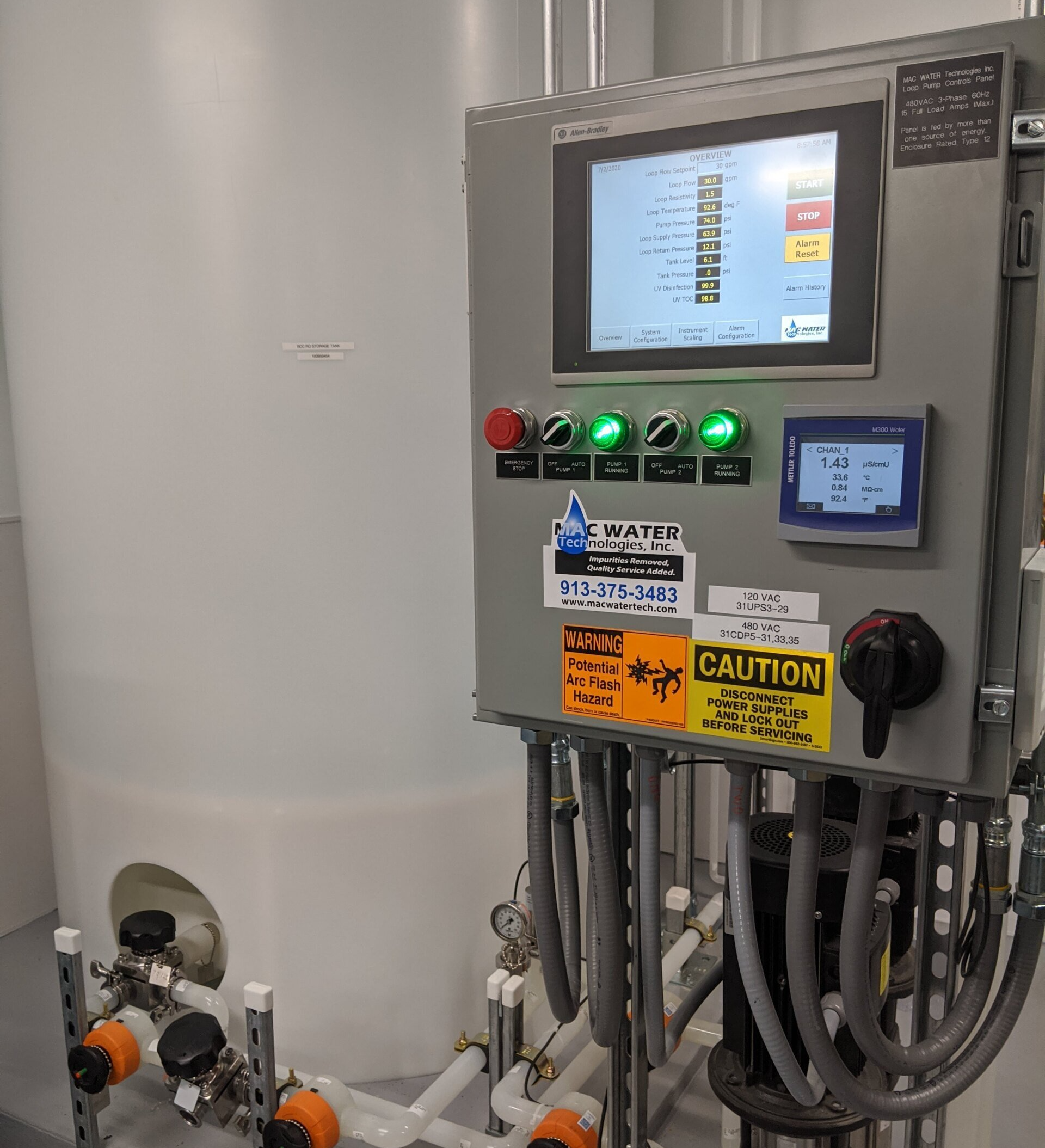 macu-touch membrane system controller
