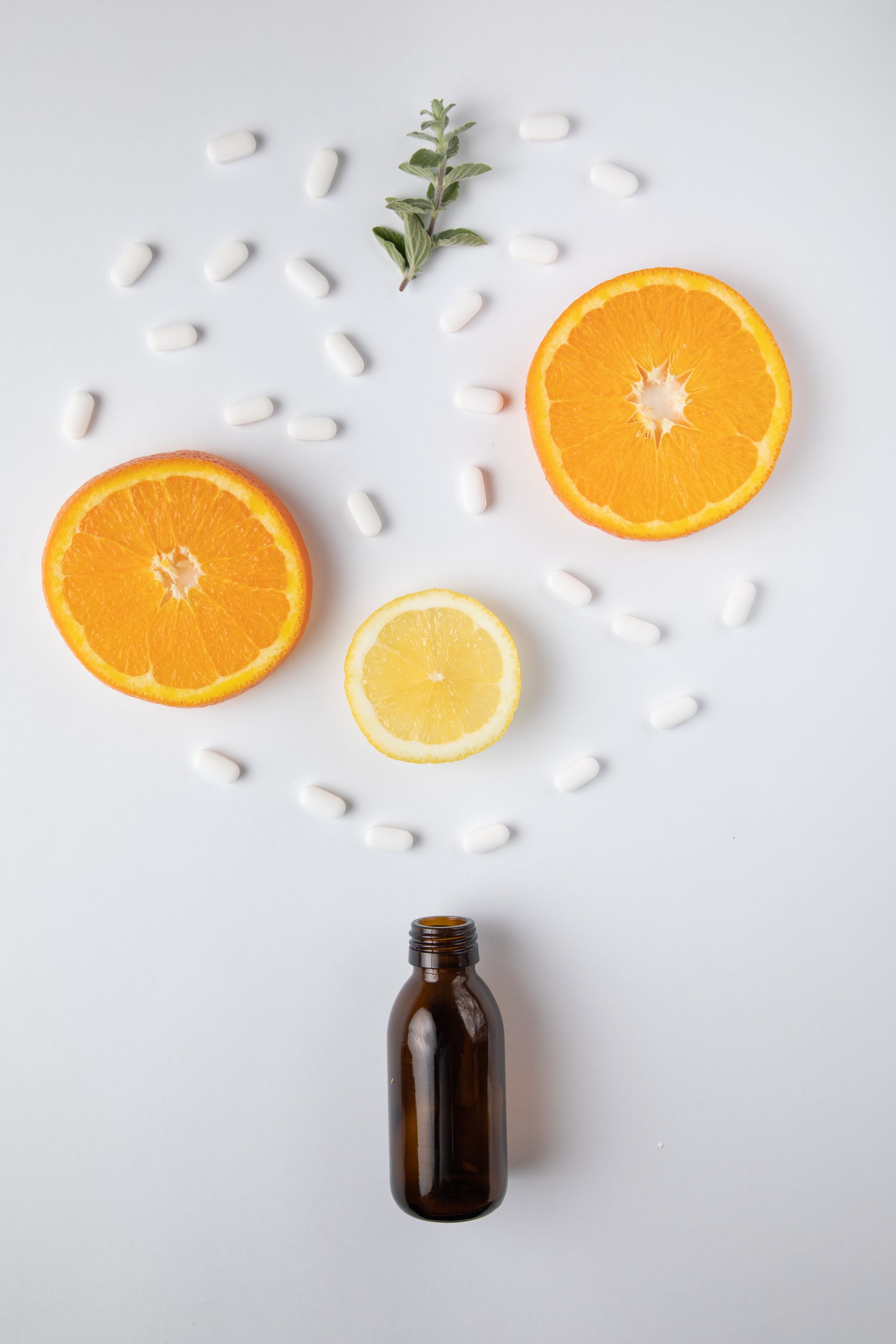 oranges and tablets
