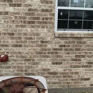 Repaired brick alignment after foundation repair