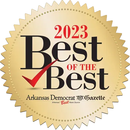 A gold seal with the words best of the best written on it