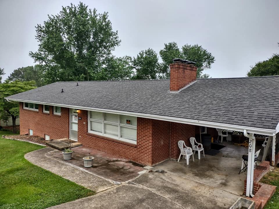 Brick House with Black Roof — Kingsport, TN — McMurray Boy's Roofing