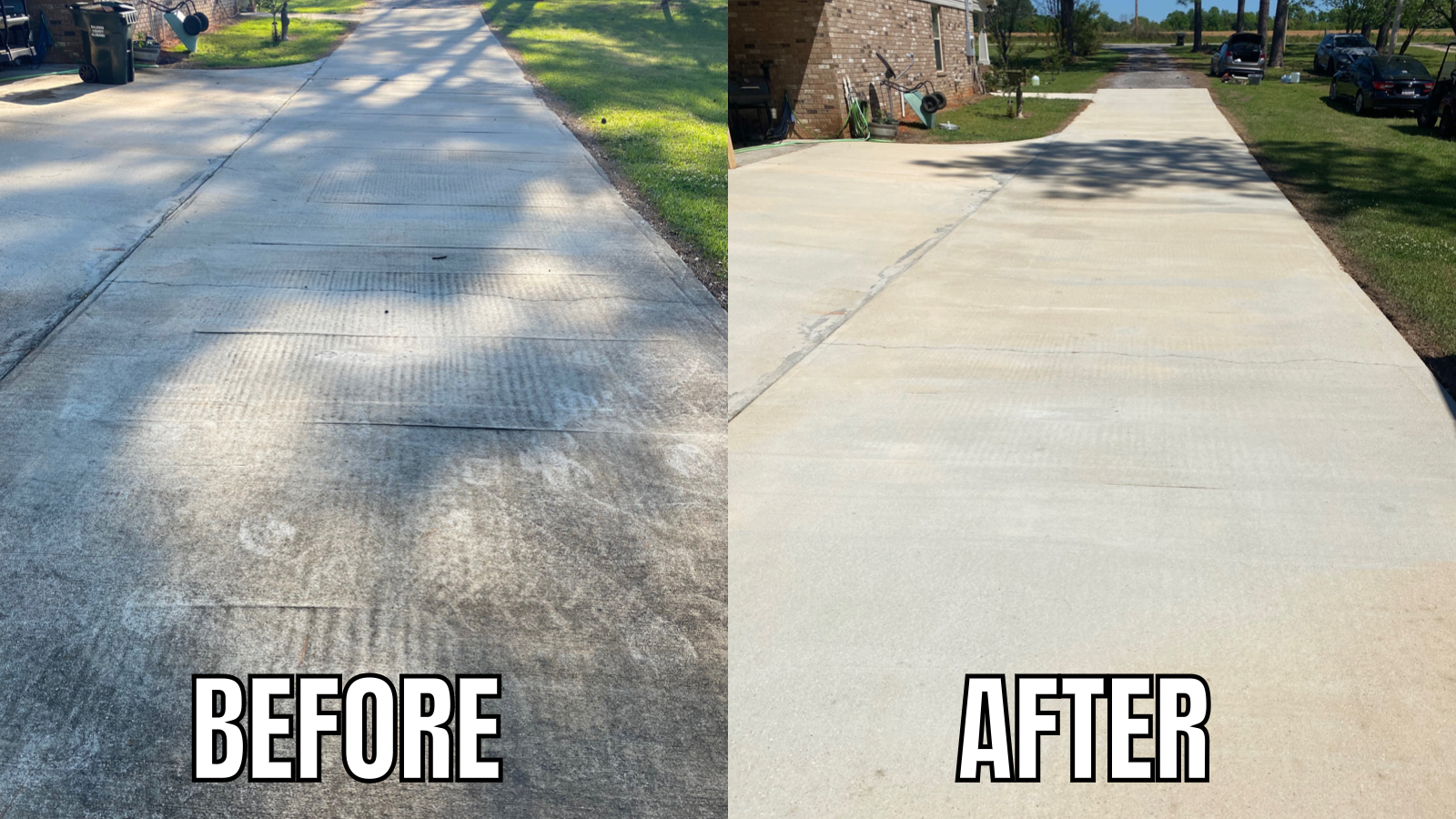 Driveway Pressure Washing