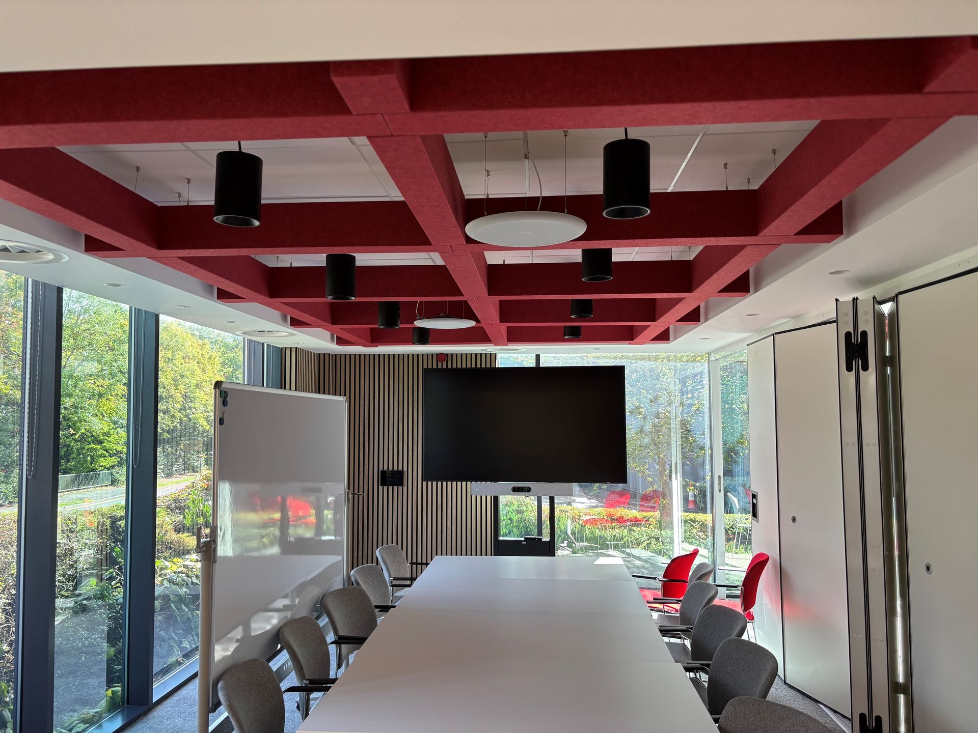 Office ceiling installation