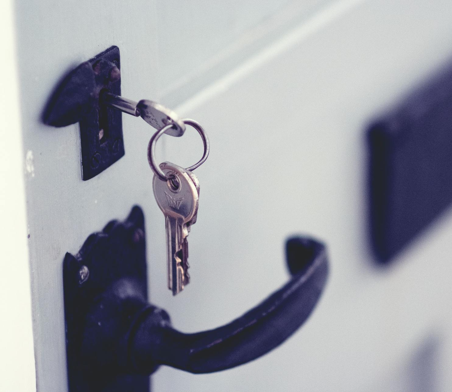 key in door