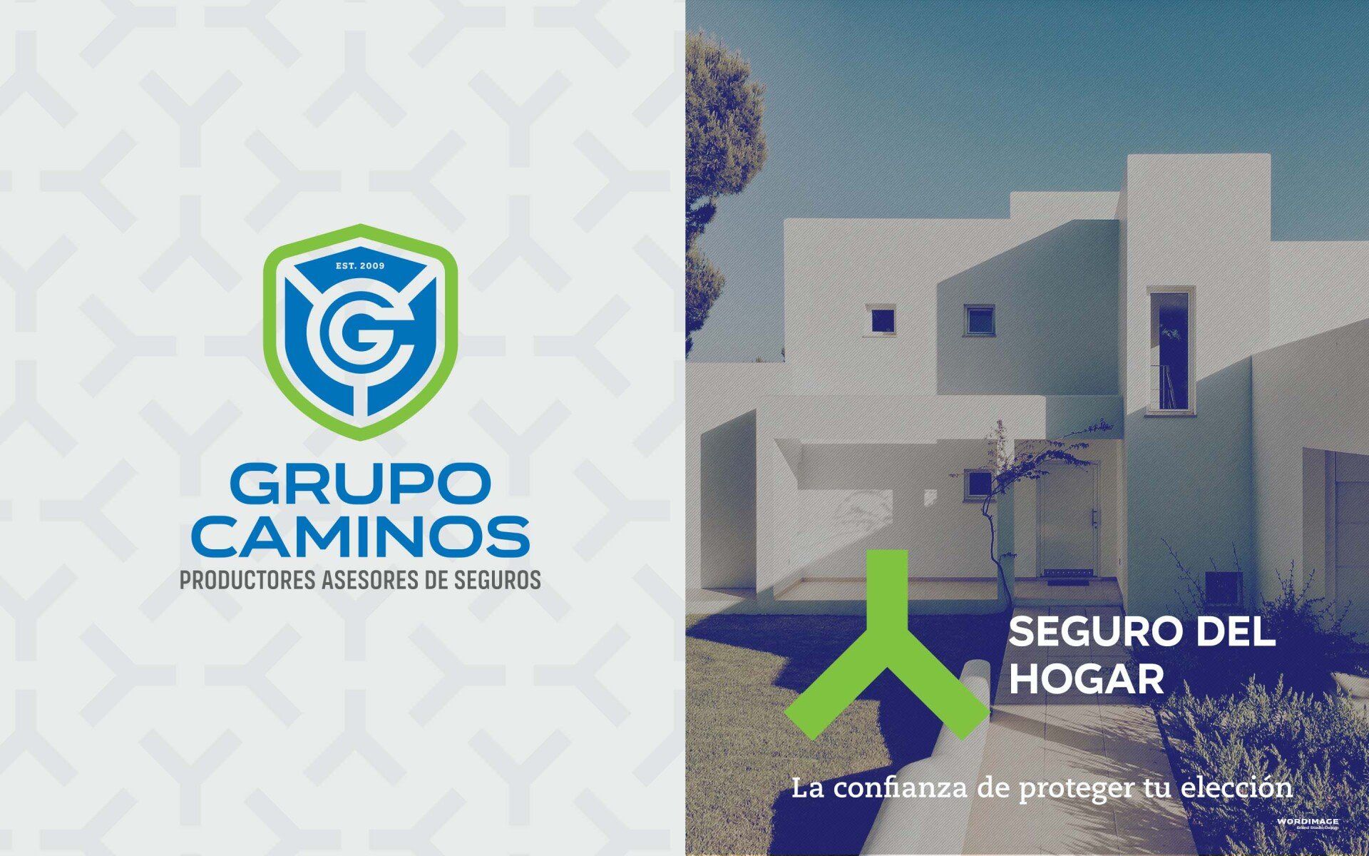 A brochure for grupo caminos seguro del hogar