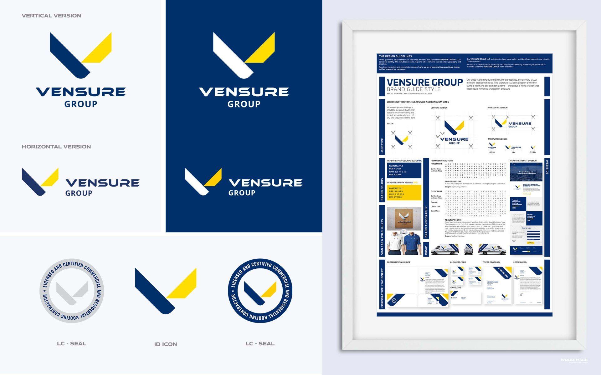 A picture of a logo for a company called vensure group.
