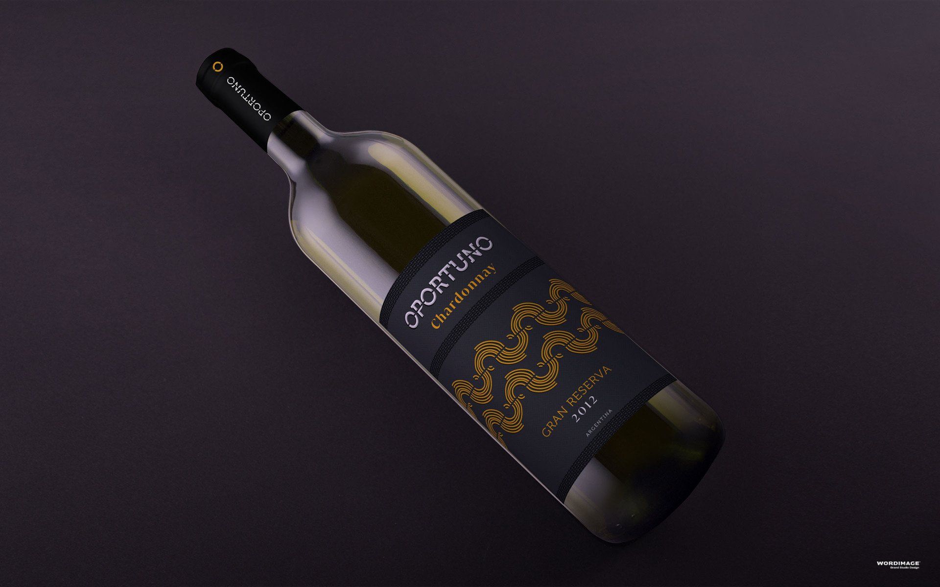 A bottle of wine with a snake on the label