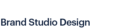 A logo for a company called brand studio design
