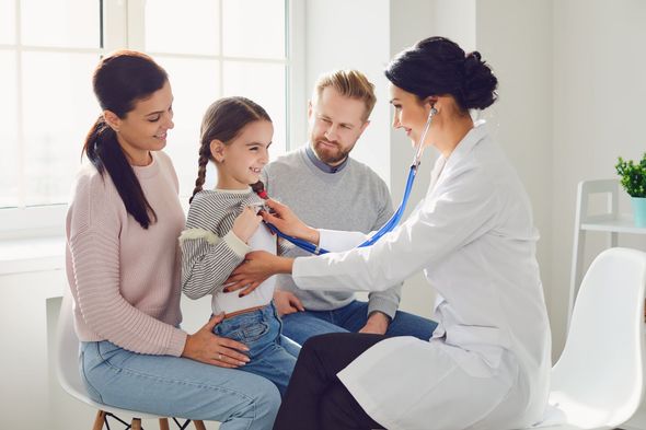 Family in clinic
