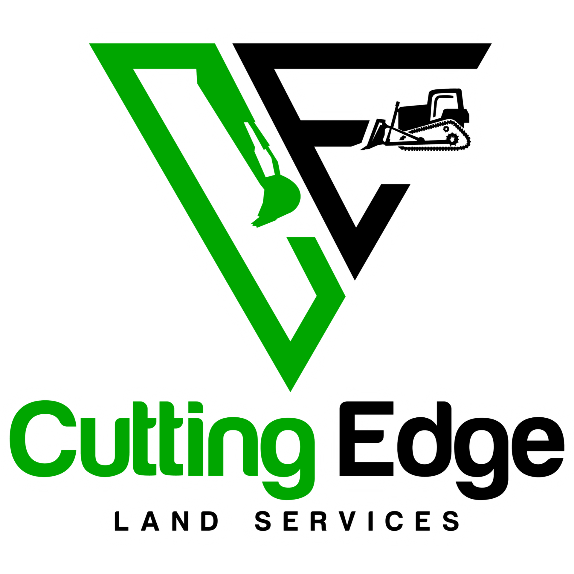 Logo: Green and black