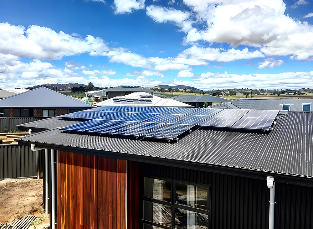 Solar Panels on a Residential Roof - Electrical Services in Queanbeyan, NSW
