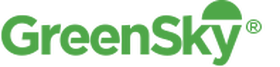 A green sky logo on a white background