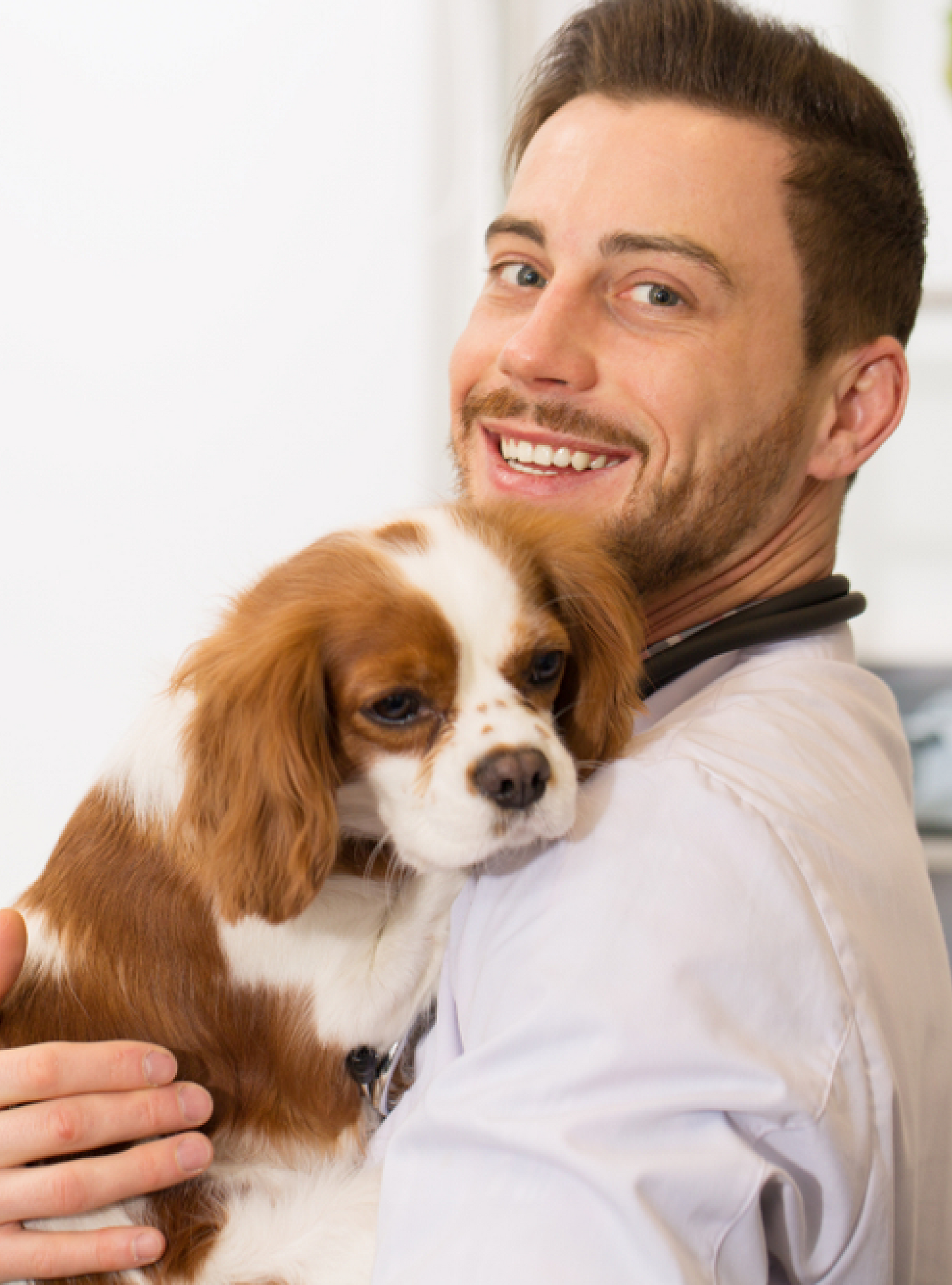 man and dog