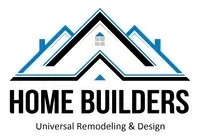 Home Builders logo with stylized roofline in black, blue, and gray, reading &ldquo;Universal Remodeling & Design&rdquo;