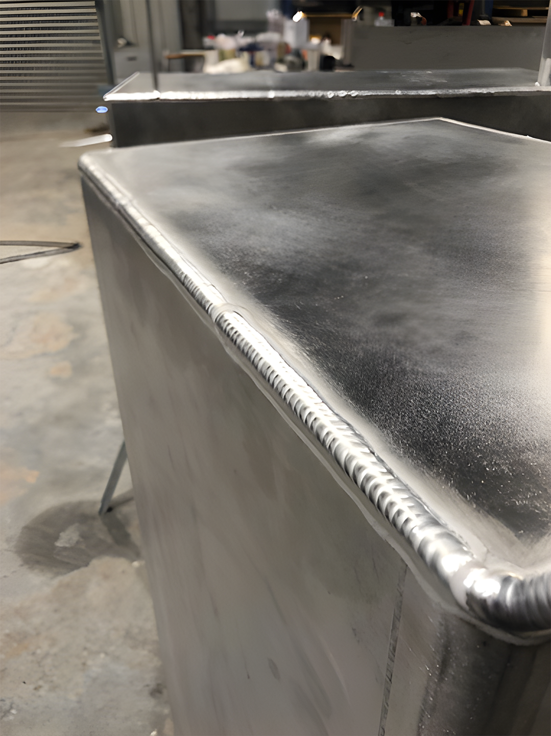 Close-Up Of Welded Stainless Tank On The Central Coast — EB Metalworks in Somersby, NSW