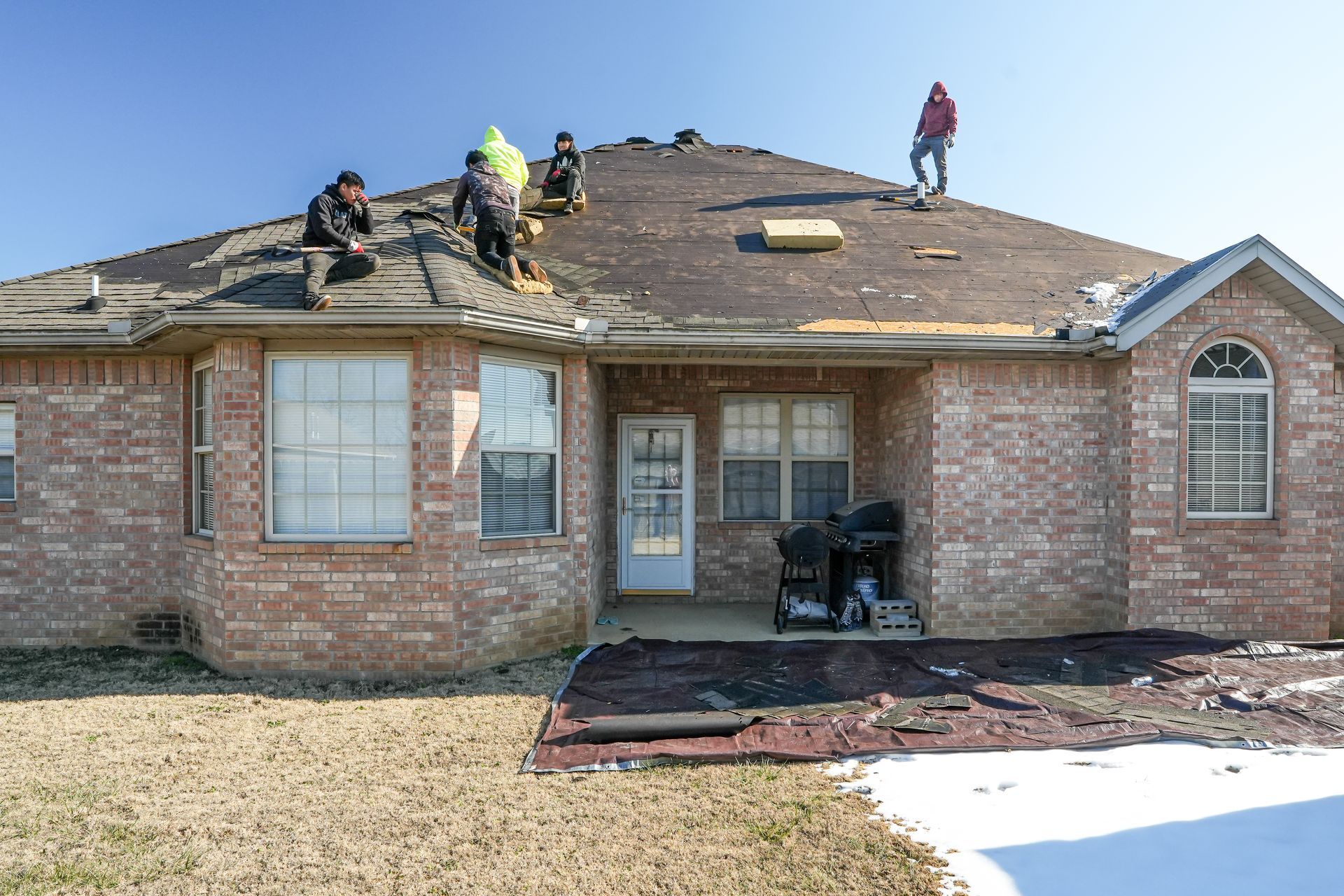 Recent residential roofing project completed by Roofing and Gutter Experts in Northwest Arkansas