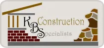 KBS Construction Specialists logo with brick and stone graphics on a beige background