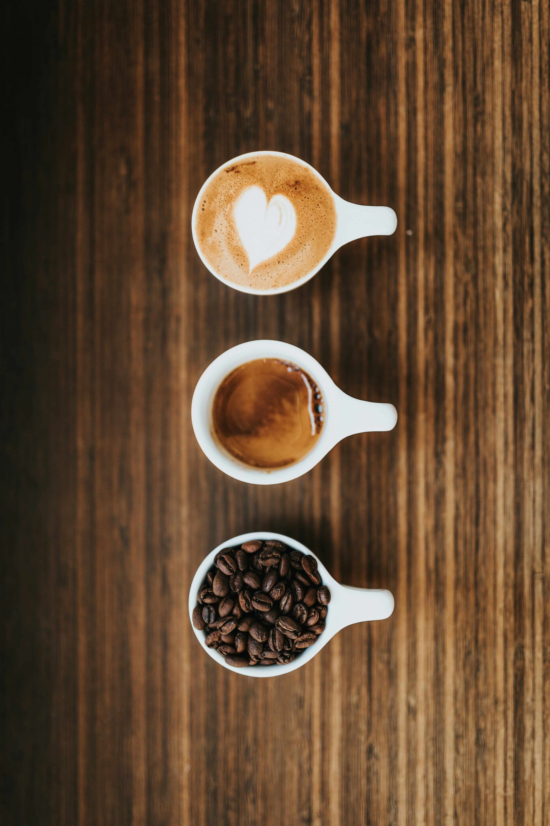A heart coffee cup on a table