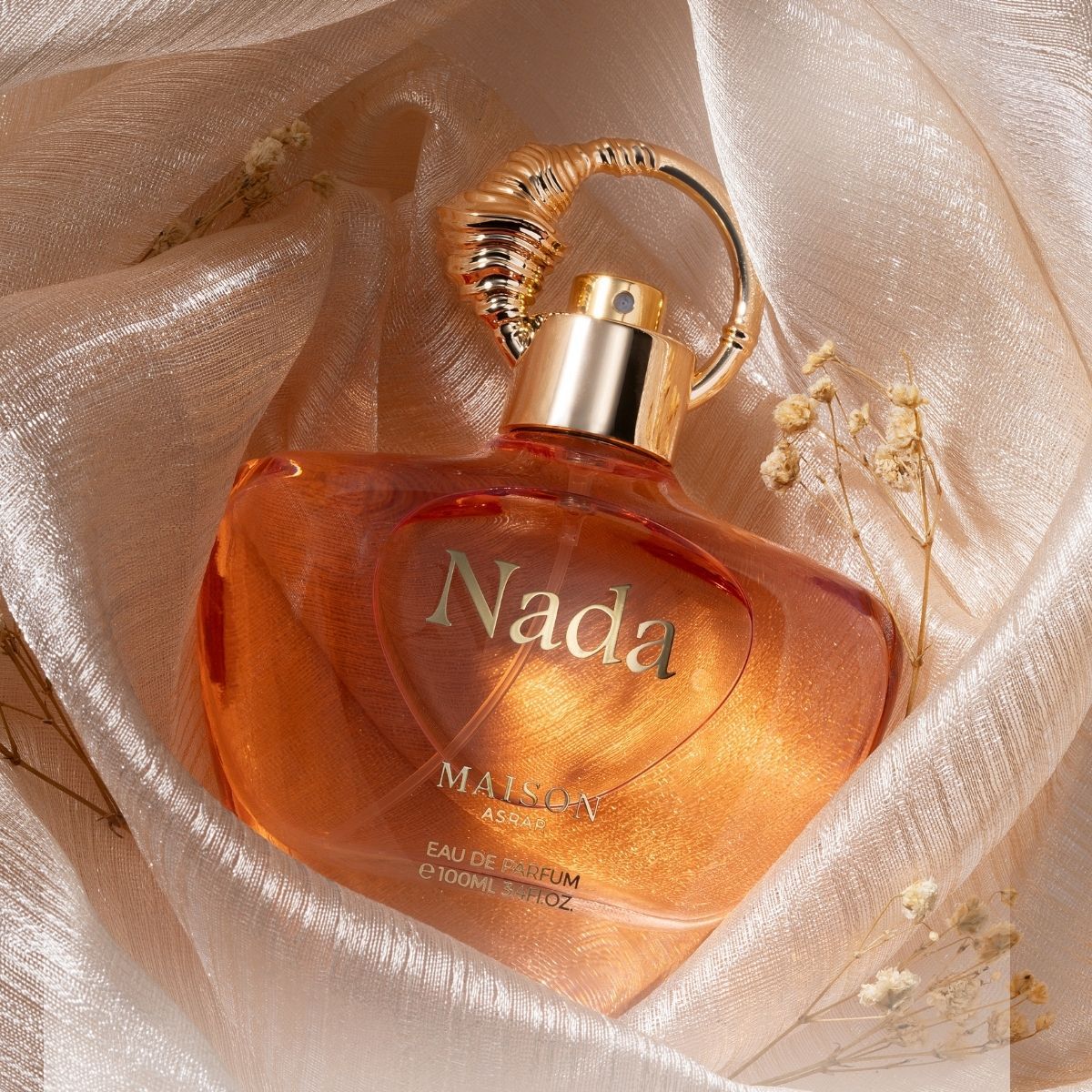 A perfume bottle with the name