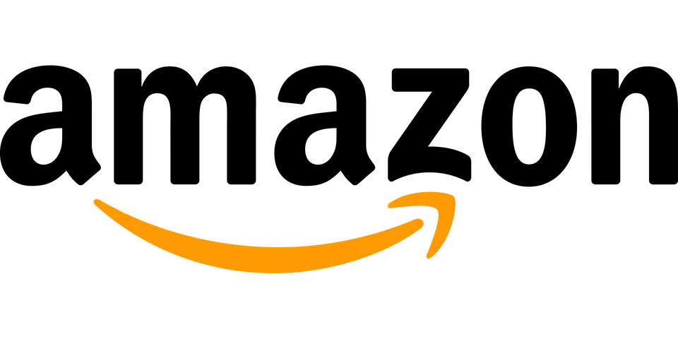 The Amazon logo, featuring the black word